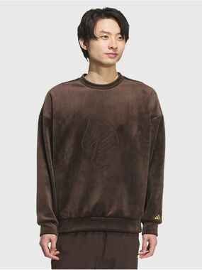 Hong Kong regional exclusive unisex brown velour sweatshirt (top only)
